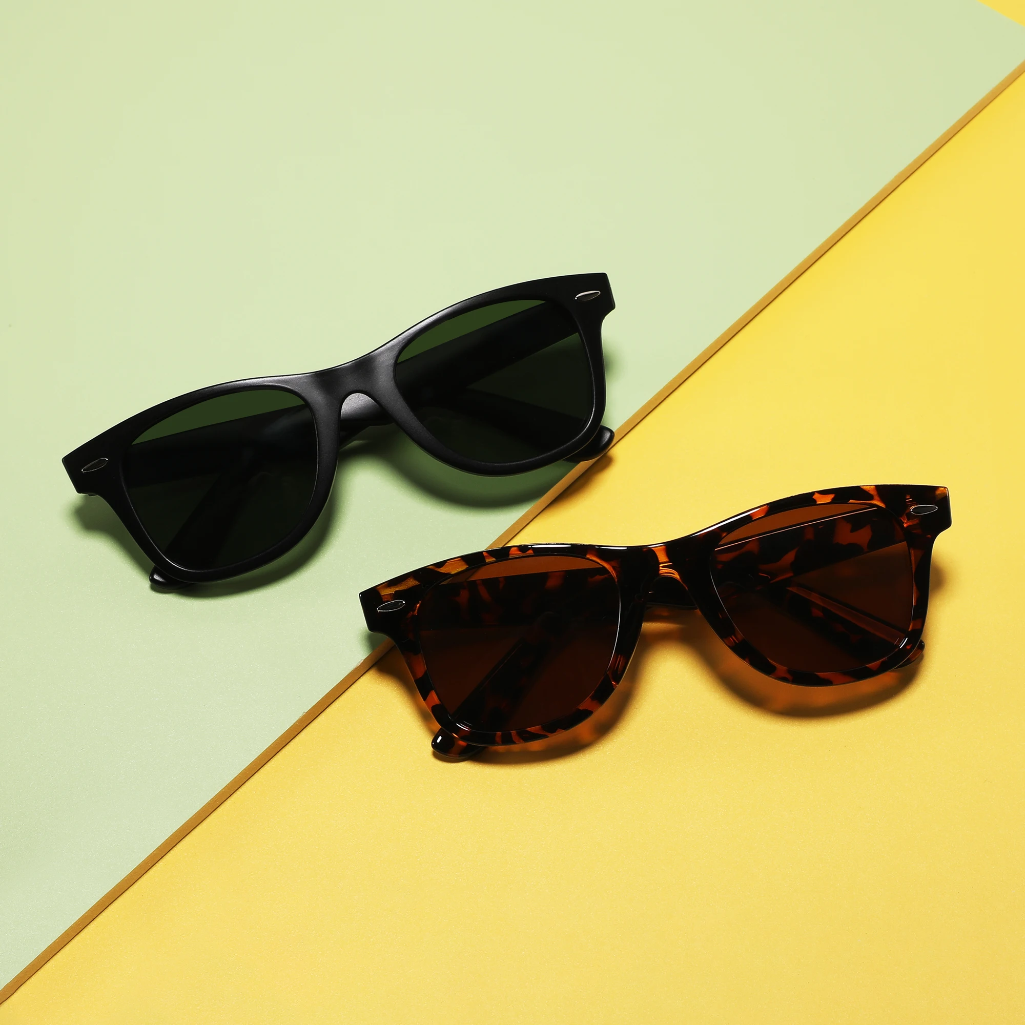 CONCHEN New fashion Square kids glasses sunglasses AC UV400 sun glasses for children High quality kids sun glasses 2024
