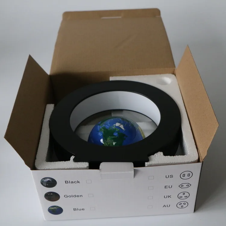 Montessori Floating World Map Tellurion LED Light Terrestre Children Learning Toys Geography Globe