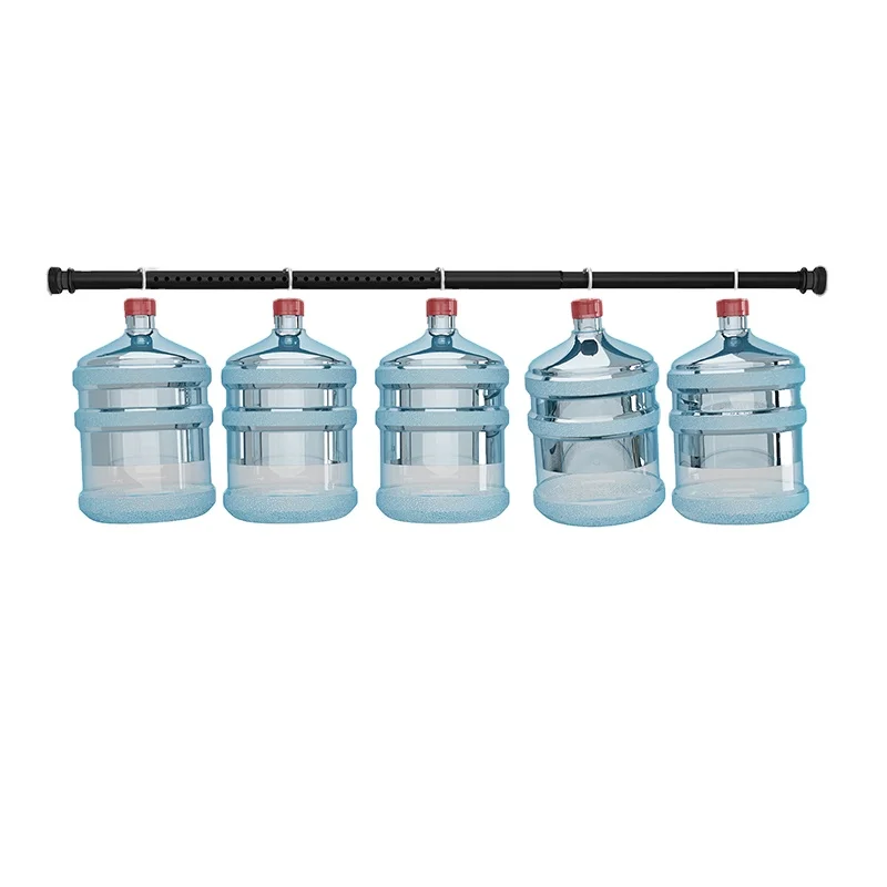 Rack Extendable Pole Clothes Hanging Strong Bearing Tension Shower Curtain Rod Multifunctional Anti Rust Balcony Stainless Steel