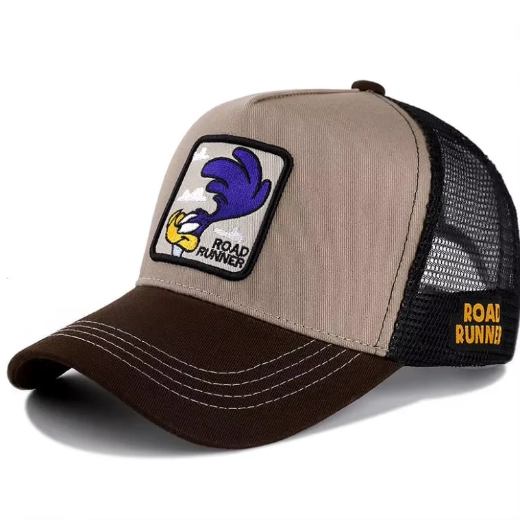 Wholesale Hip Hop Mesh Men Trucker Embroidery Hat Duck Anime Wholesale Sports Cartoon Baseball Caps