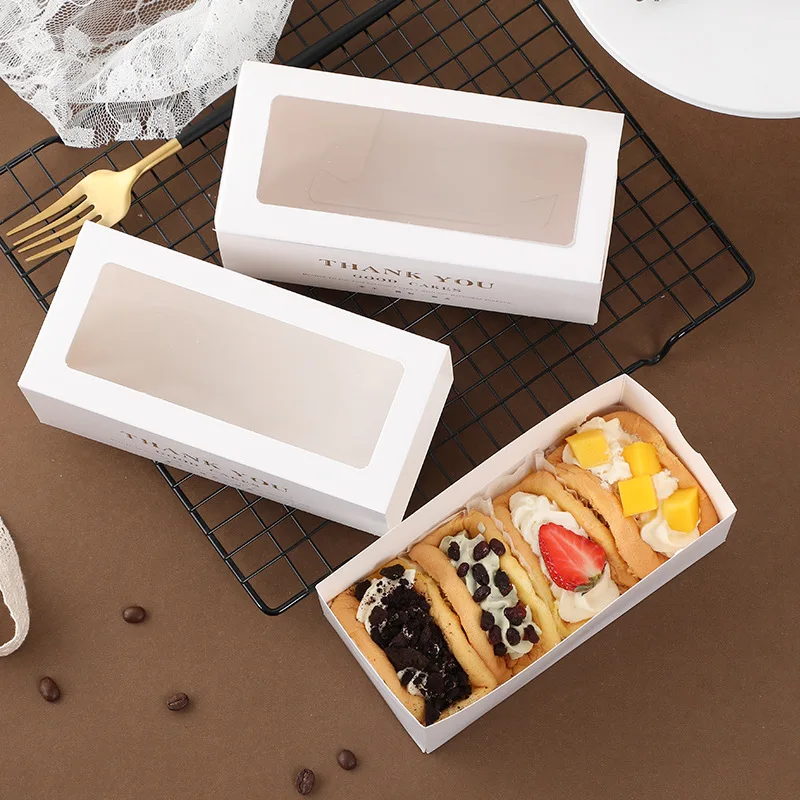Custom Logo Takeaway Baking Packaging Drawer Carton Food Box Small Cake Kraft Paper Boxes