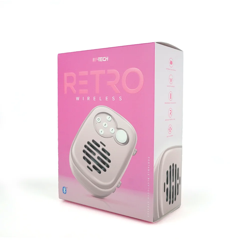 Customized color box wireless speaker electronic product packaging box two tuck end folding paper box