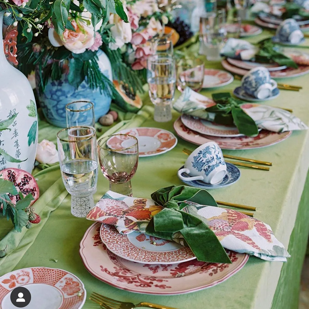 Light luxury velvet cloth avocado green tablecloth tablecloth rectangular household western luxury tablecloth