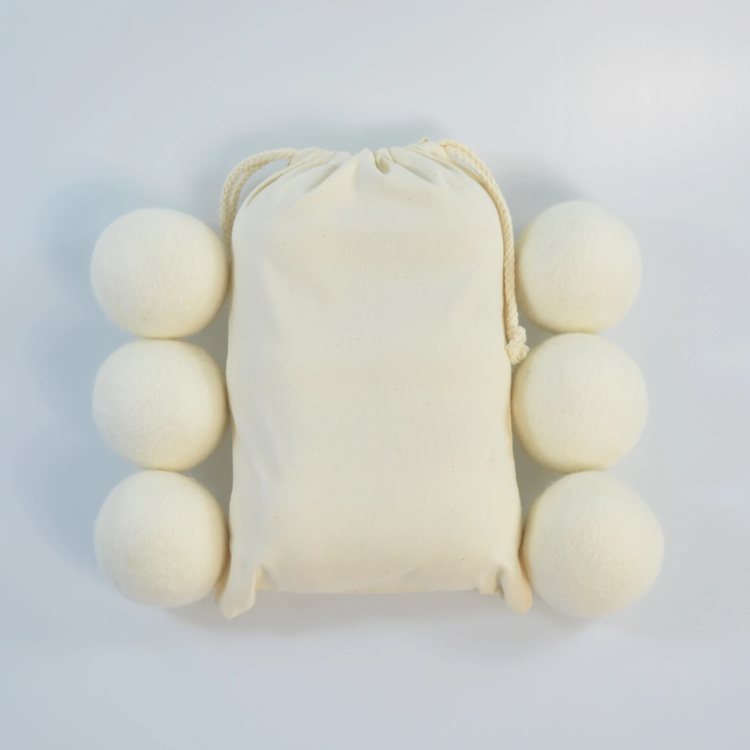 wholesale white new zealand sheep laundry wool drying ball for drying set (1600426705247)