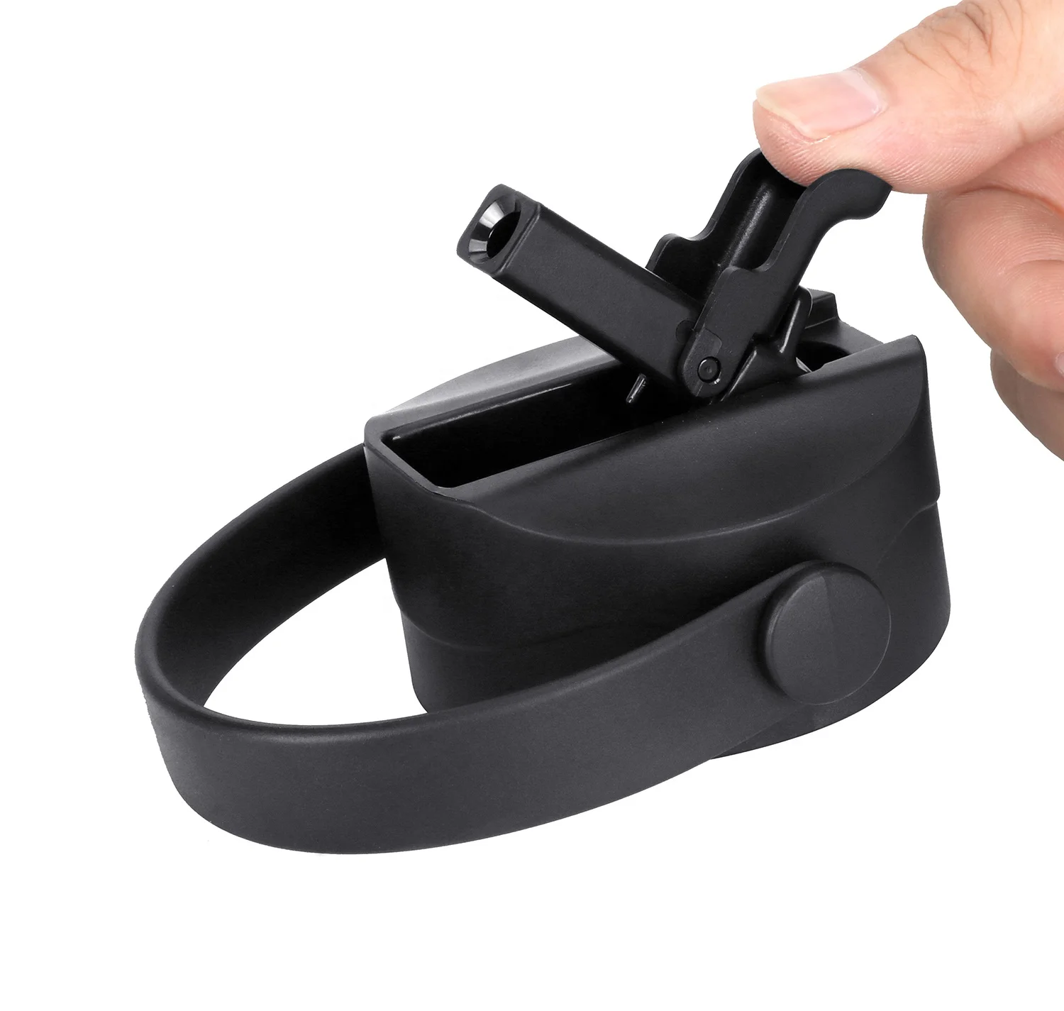 Hot selling straw lid compatible with hydroFlask wide mouth water bottle replacement lid cap with dust cover and straw