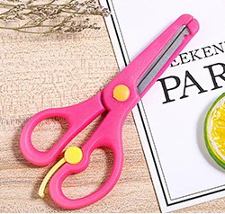 Школьные экономящие силы весенние ножницы с защитой от захвата рук для детей дошкольного возраста Обучающие Офисные ножницы «сделай сам»