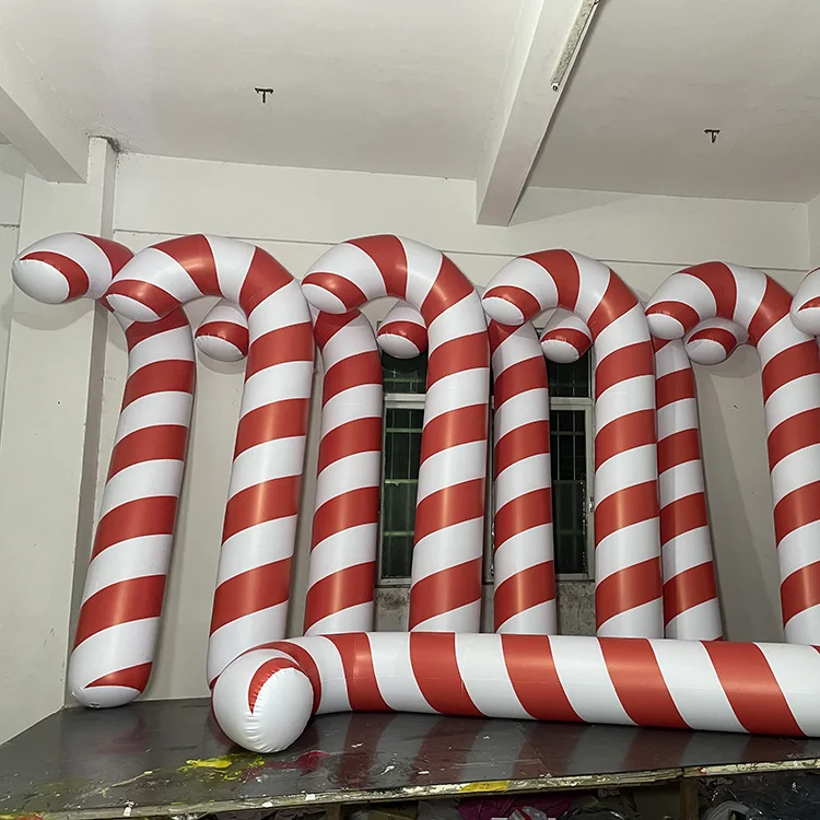 Airtight inflatable candy canes