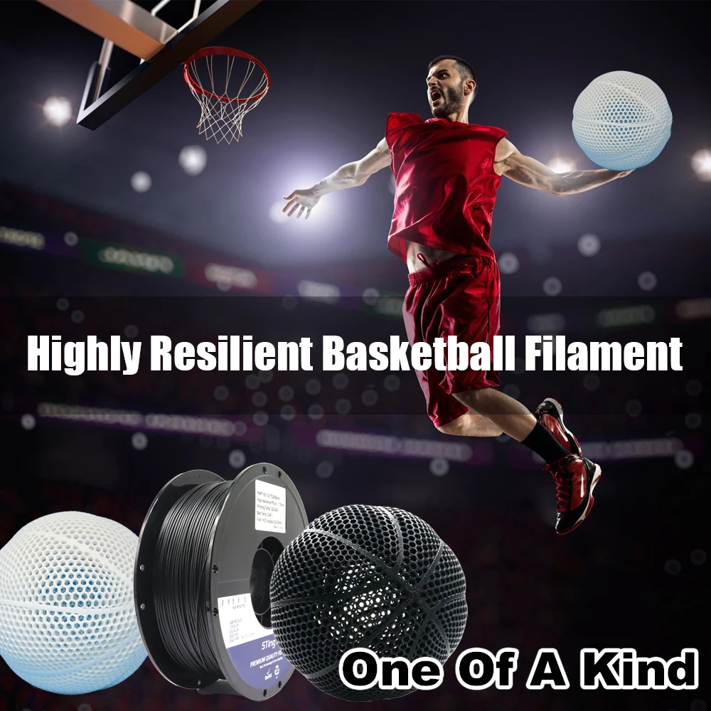 Sting3D 3d basketball PLA 3d printer filament airless basketball full size 3d printing basketball