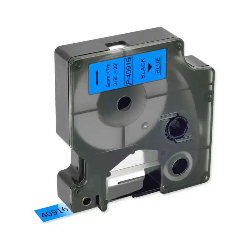 Dymo Compatible 40916 9mm 7m Black on Blue Ribbon printer Dymo Labels LM160 Printers