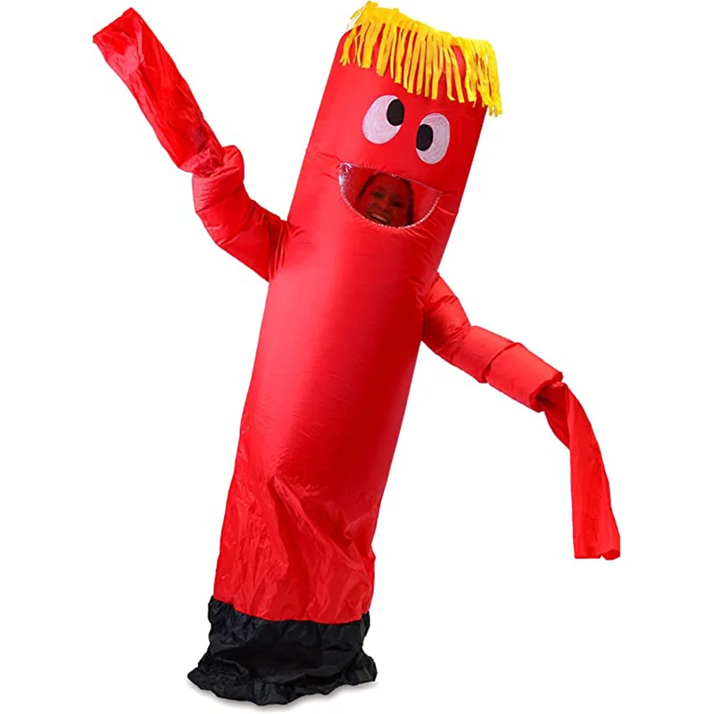 Супер септемер для взрослых танцовщица дурацкая машущая рука смешной Хэллоуин Косплей надувной костюм