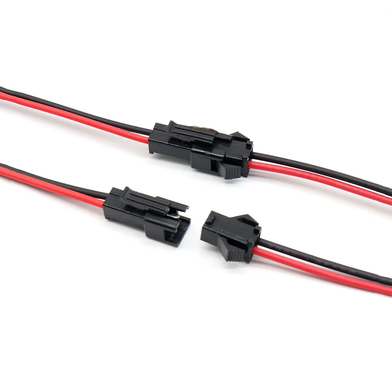 SM 2 pin connector male and female connector cable for single color led strip