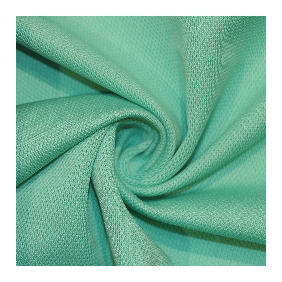 textile fabrics supplier 100% polyester tricot polo fabric knit polyest pique fabric (1600194405601)