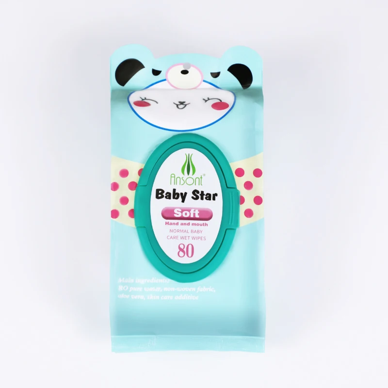 
Factory OEM Private logo 80pcs non-woven disposable mositurizing one time use disposable wet wipe 