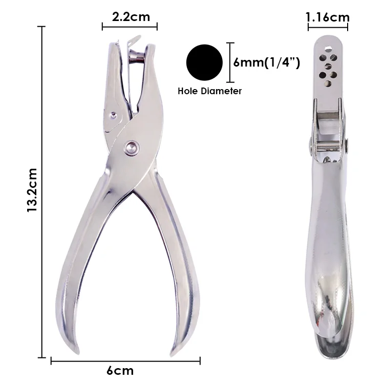 1 Hole Punch Machine Single Hole Puncher 10 Sheet Capacity Classic Office Paper Punch for Craft Paper DIY Home Office School