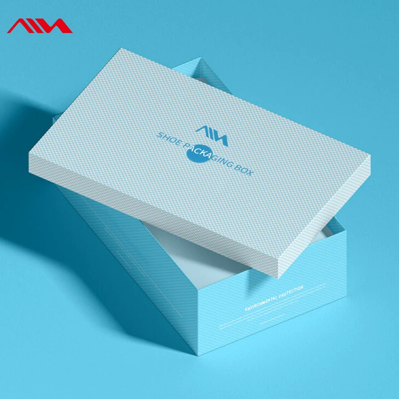 High Quality Cardboard Shoe Gift Empty Black Shoe Box Packaging Custom Shoe Boxes Clothing Packaging Socks Box Square Accept