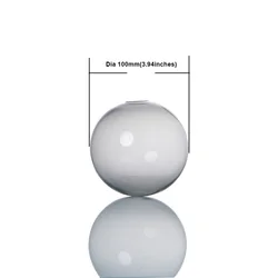 New 100mm ball glass lampshade Smoke grey/transparent color high  silicon glass lampshade