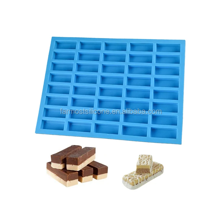 
Custom Rectangle Caramel Candy Chocolate Bar Molds Silicone 