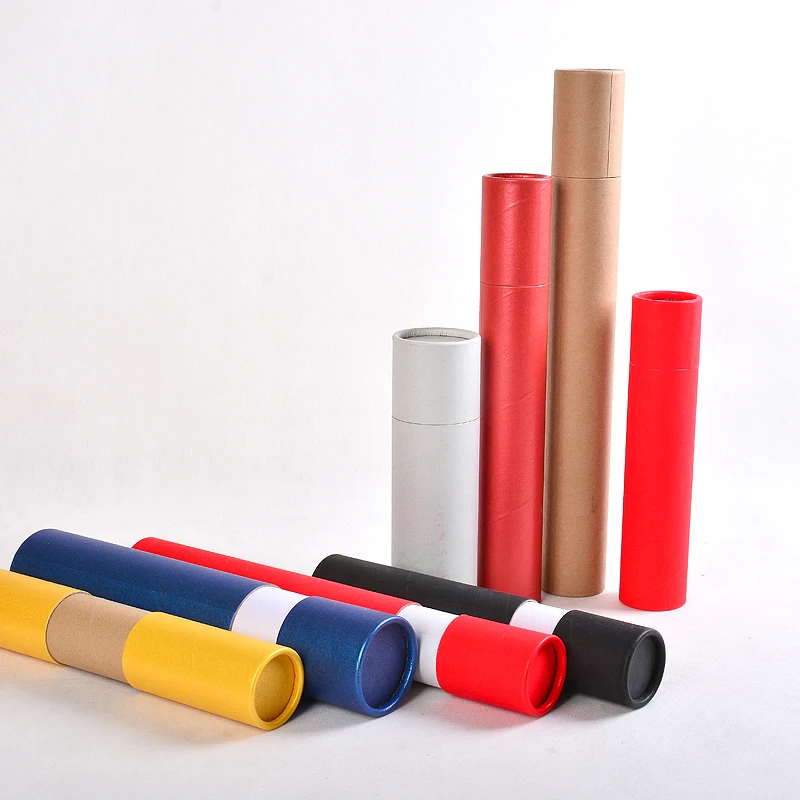 Printed Little Paper Tube Mailing Craft Cardboard 1oz Loose Powder Custom Solid Packaging for Poster