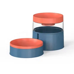 Pet one dog bowl three-dimensional neck protection cat bowl automatic drinking water feeder