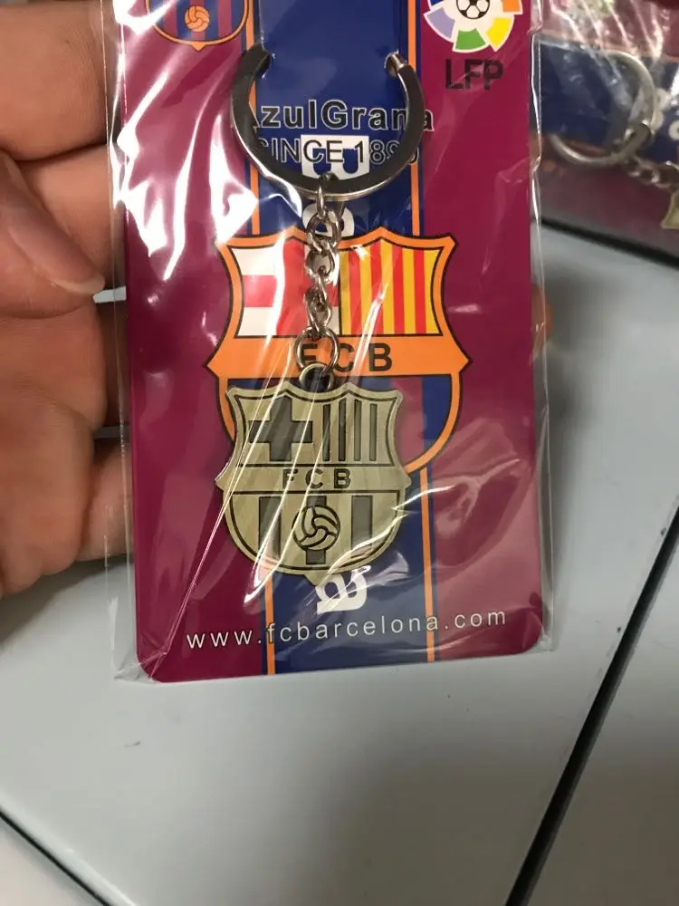 Рекламный подарок футбольный клуб бар RMA брелоки с логотипом спортивные тематические из сплава