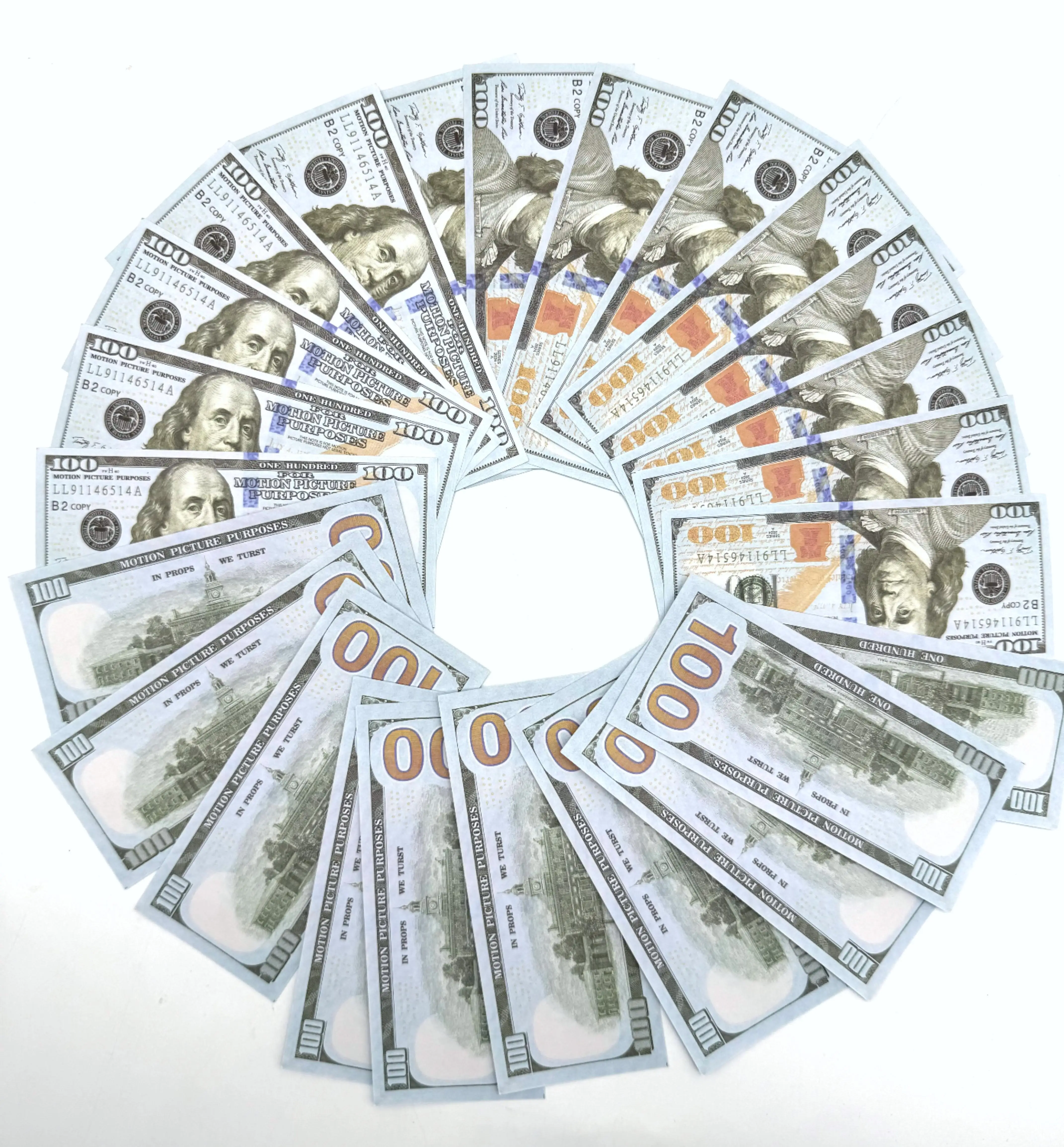 OP-100 Dollar Bank Party Novelties Custom USA Ancestor Money Realistic Notes Movie USD Prop Money Euro