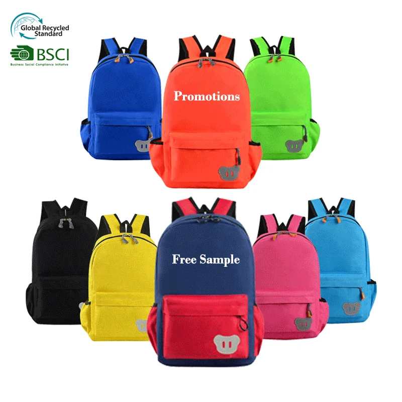 GRS BSCI Wholesale student schoolbags Custom Primary bookbag Reflective Kids Children waterproof back to School Bag back pack