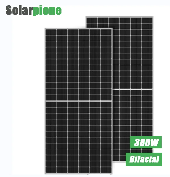 Power Banks Power Station Bifacial Solar Panel 365w 370w 375w 380w 120 Half cells 9BB 166mm Low price in production line