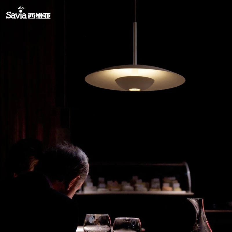 Savia UFO Flying Saucer Shape Modern Chandelier Pendant Light LED 12W COB Indoor Aluminum Ceiling Suspended Hanging Lamp