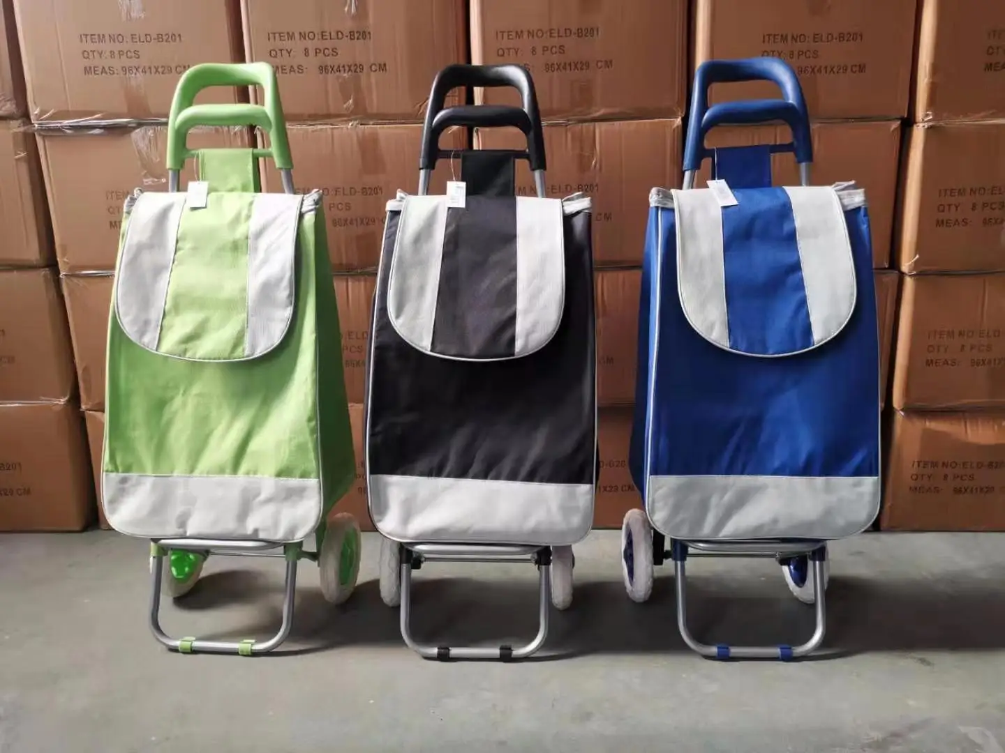 Hot Selling Foldable Cheap Stair Climb Hand Cart Aluminium Tube Folding Six Wheels Shopping Trolley Cart For Supermarket