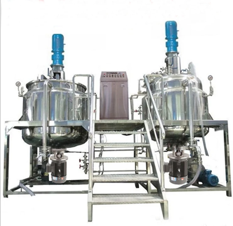 GuangZhou Vacuum Emulsifying Machine Vacuum Homogenizing Emulsification Blender Mixer Tank for Cosmetic Cream