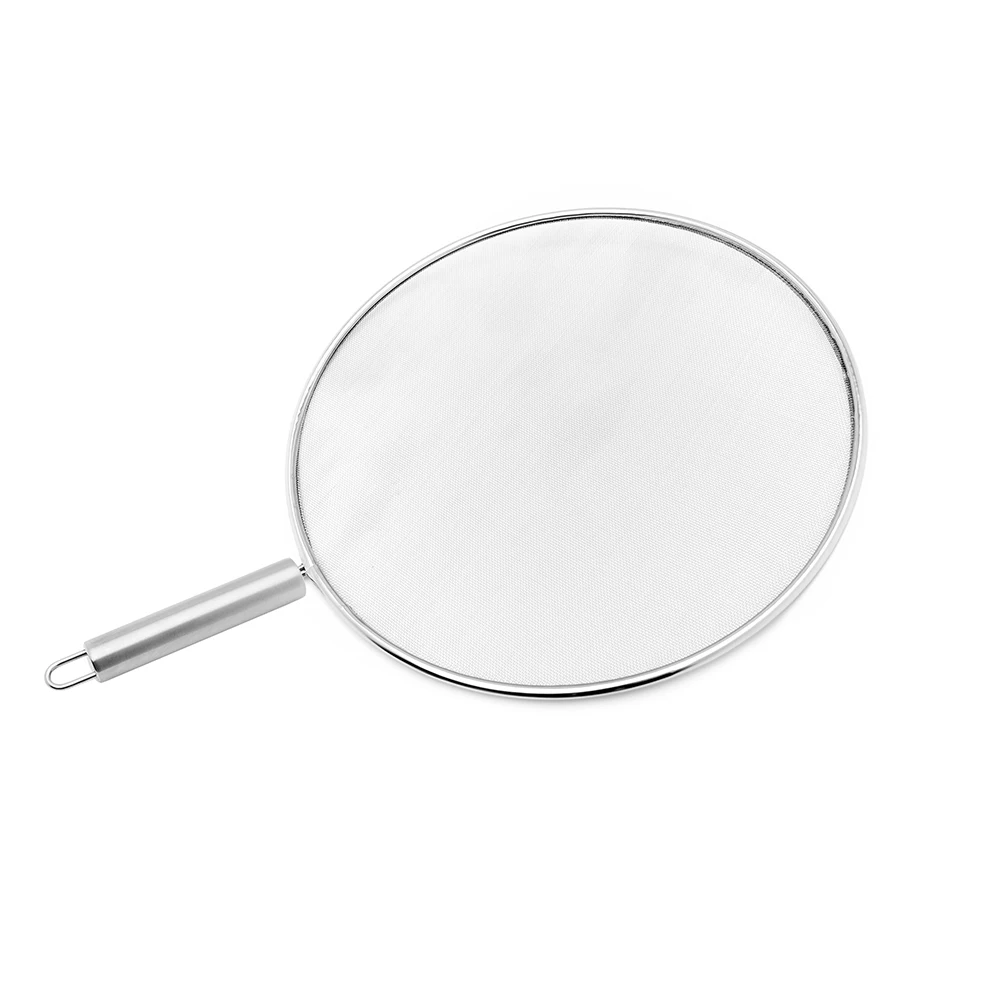 Kitchenware Multi Size Grease Stainless Steel Mesh Oil Splatter Screen For Frying Pan