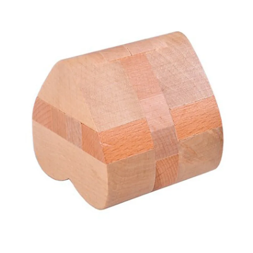 3D wooden puzzle luban kongming lock puzzle set toy brain puzzle cube wooden brain teasers cube block for children adult