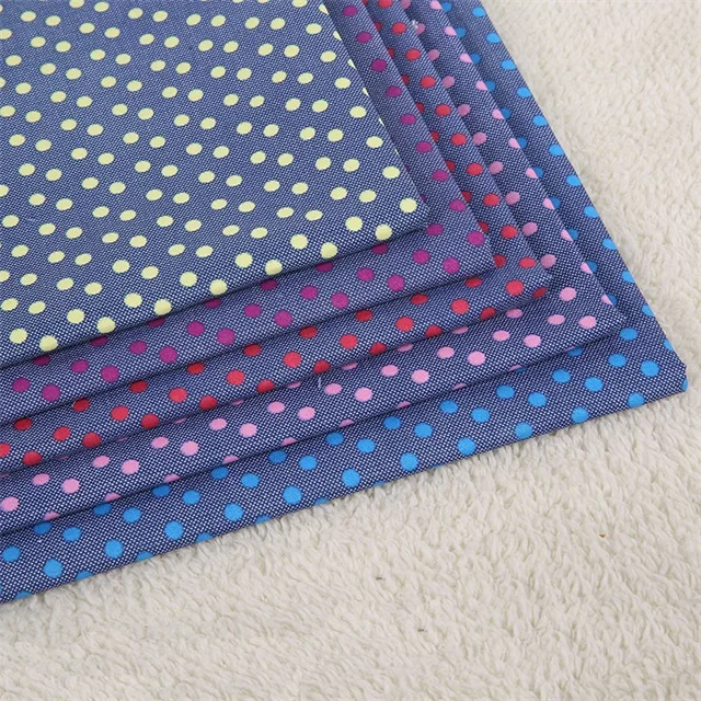 В наличии 2021 новая джинсовая ткань с круглым рисунком точечный узор тканая полиэфирная ткань с принтом для чемодана индийская ткань с принтом