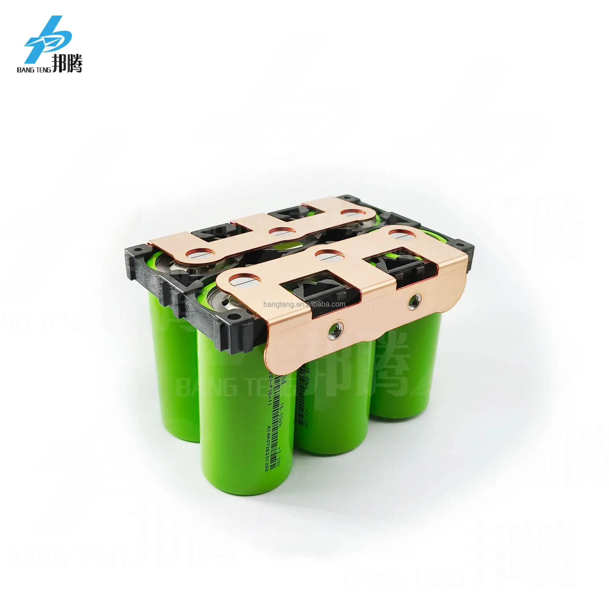 32650 32140 Copper-Nickel Welding Piece 3P Battery Bus Bar with 34.5mm Positive and Negative Copper Bus Bar Spacing