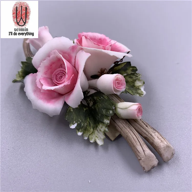 
Customized lovely ornaments, craft gifts, hand-made ceramic flowers 