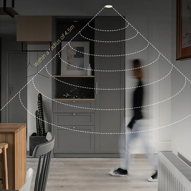  Умный Wi-Fi Домашний микропещера радар светодиодный встраиваемый ультратонкий глубокий потолочный светильник с датчиком