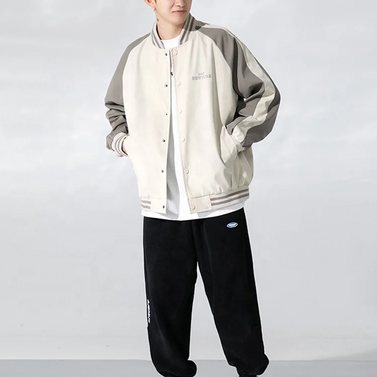 Свободная бейсбольная куртка-Авиатор Весенняя американская винтажная модная повседневная куртка мужской Простой Топ