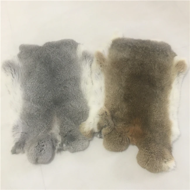 Оптовая продажа Толстая шкура из Натурального Коричневого кроличьего меха