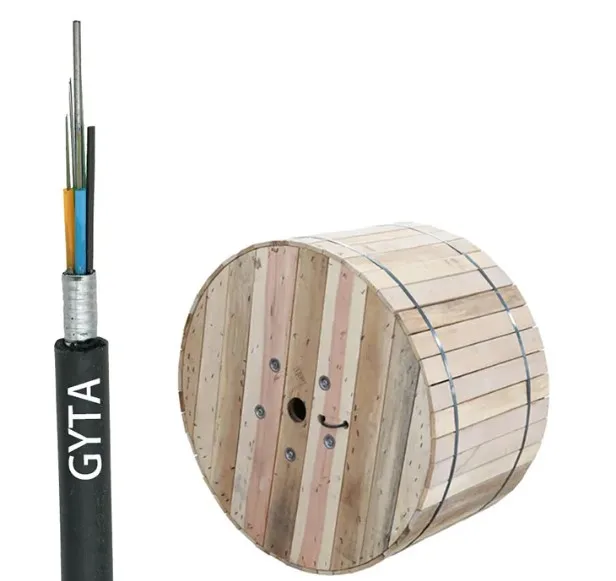 G652D Single Meter 1km Stranded Loose Tube GYTA Submarine Drop Outdoor Mode 12 24 48 Core Fiber Optic Cable