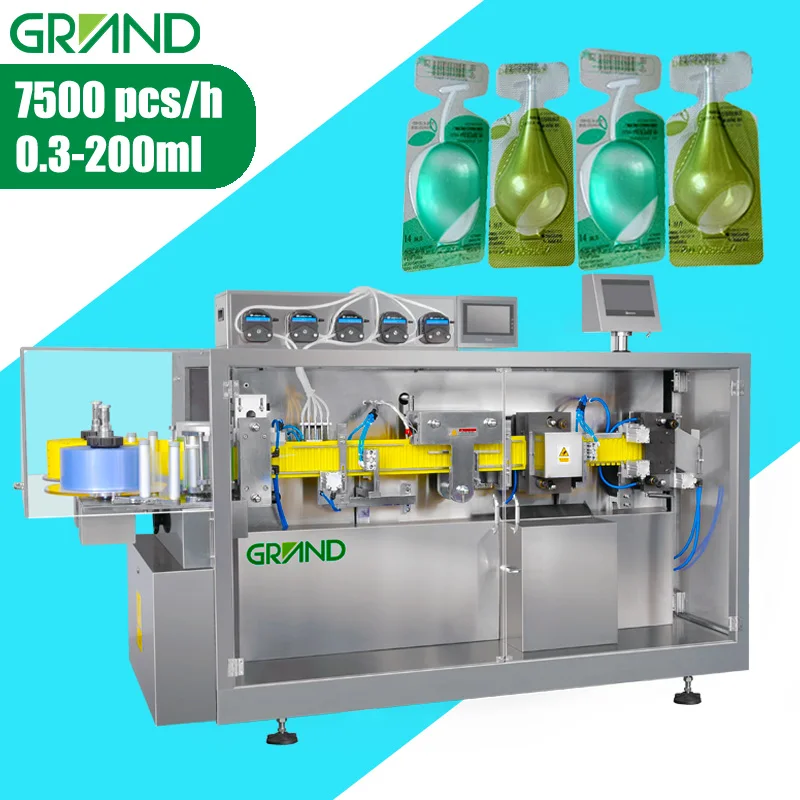 GGS-118 P5 Small Automatic Mini-Valdose Form-Fill-Seal Machine 10ml 14ml Olive Oil Capsule  Packing Machine