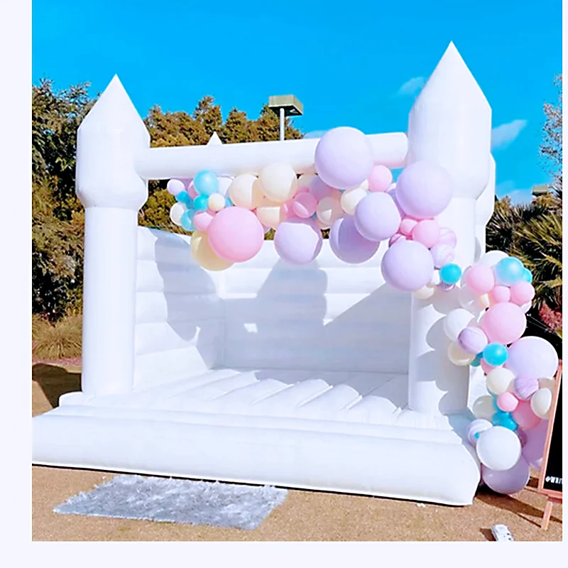 Заводская цена, надувные игры, аренда роскошного домика для прыжков, коммерческий белый надувной замок moonwalk