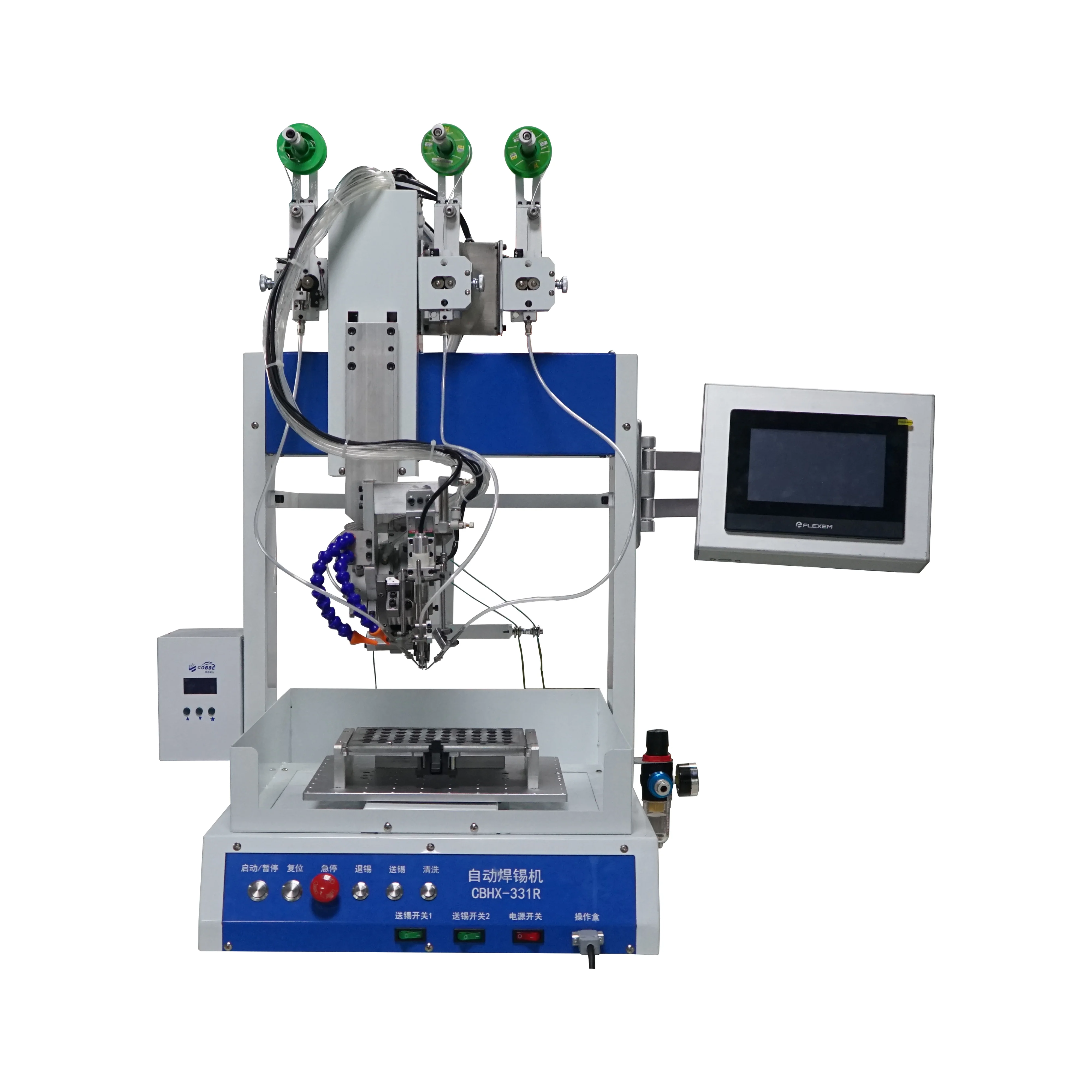 PCB board Lamp board Led light switches Motors desktop Automatic Wire Peeling Cutting and Welding Machine 441BX3