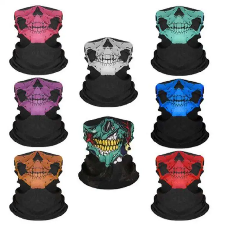 Custom Sublimation Printed Coolmax Microfibre Face Shield Mask Tube Crop Top Seamless Neck Scarf Bandana Neck Gaiter