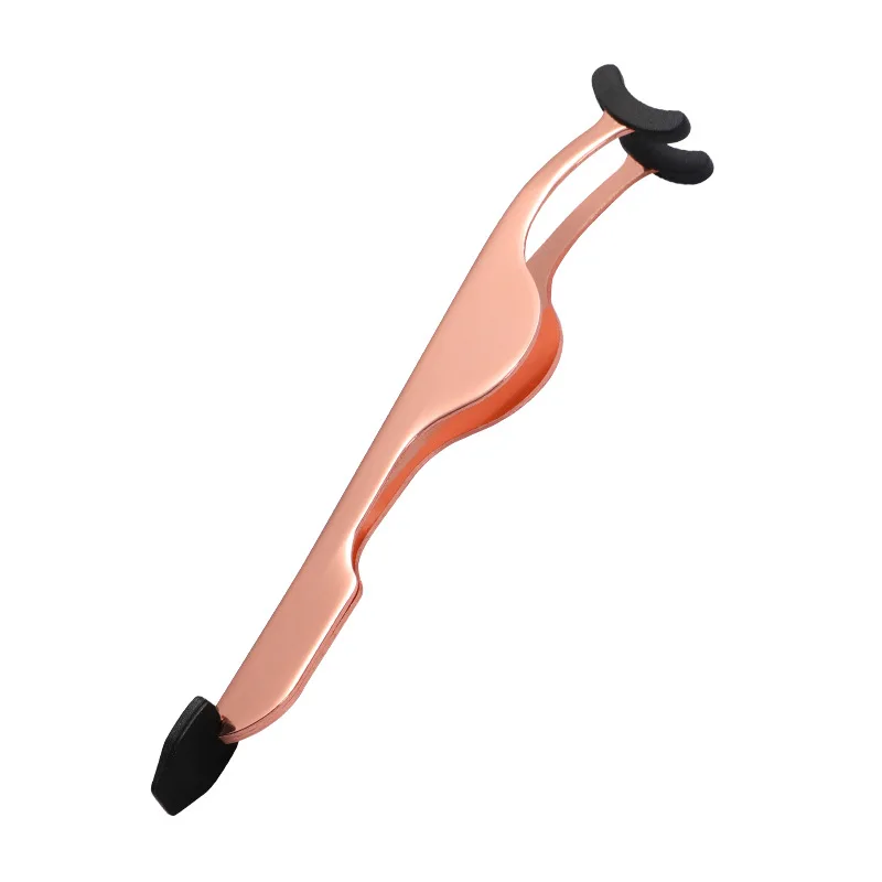 Multifunctional Eyelash Tweezers Eyelash Extension Tweezers Eyebrow Curler Tweezers With Silicone Head