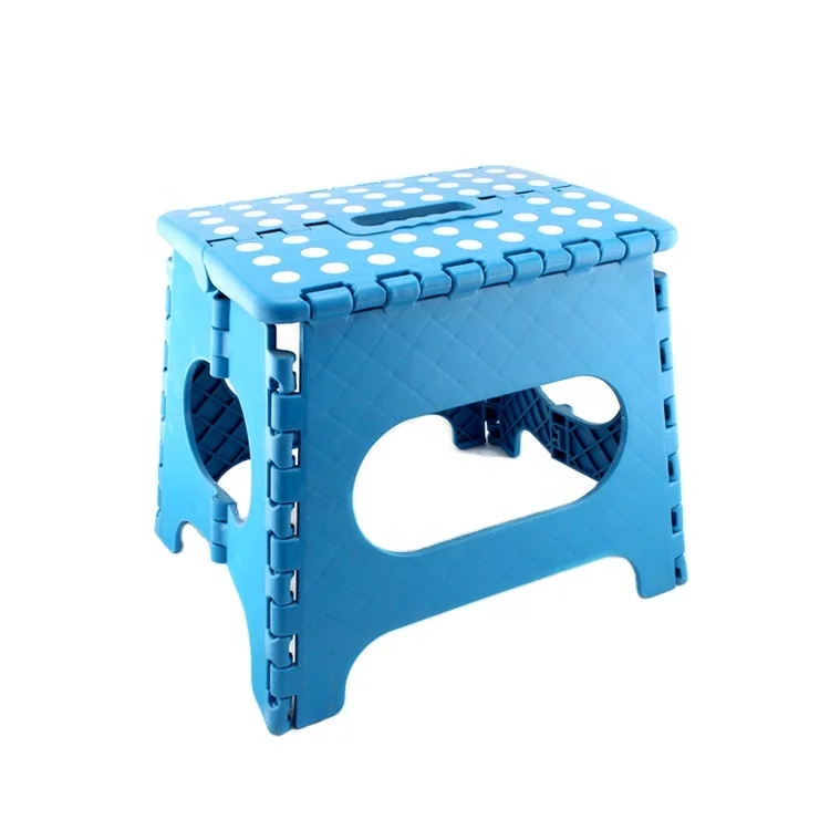 Household Kitchen Outdoor Mini Camping Plastic Kids Portable Foot   Step Stool Chairs Plastic Folding Stool