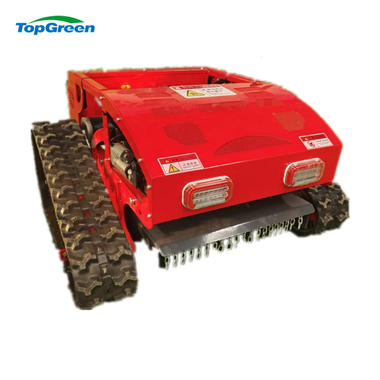 Powered by Gasoline Engine 16HP 22HP Professional Robotic 0 Turn ATV Lawn Mower Engineering Rubber Crawler Remote Control Mowers
