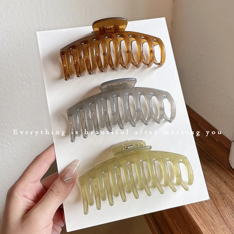 Classic 11 CM Keel Claw Temperament Female Hair Claw Clips For Thick Hair French Hair Claw