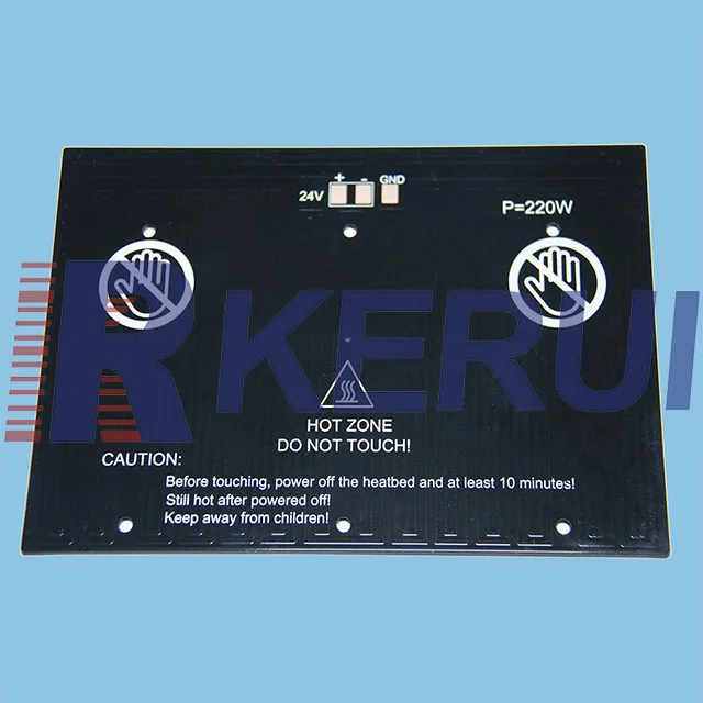Radiation-proof 3D printing hot bed iron pcb mcpcb