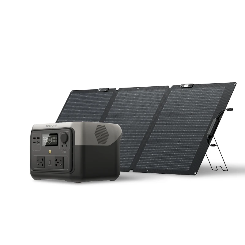Портативная солнечная панель ECOFLOW RIVER 2 Макс + 160 Вт 512Wh LiFePO4
