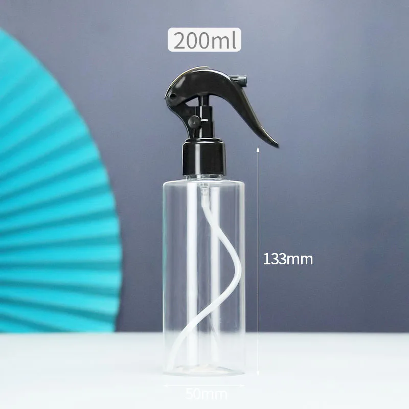 Plastic trigger Water Spray Bottles 120ml 200ml 250ml 300ml 500ml Fine Mist Sprayers Refillable Hairdressing Hair Salon Tools